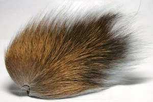 (1) Bucktail 8" Fly-Tying / Jigs – Gray/Brown #559 - Picture 1 of 7