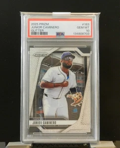 ⚾ JUNIOR CAMINERO SSP GLITTER PRIZM | GEMA MNT PSA 10 | 2025 Panini Prizm | RAYS - Imagen 1 de 3