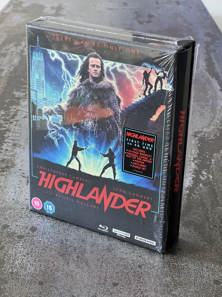 Highlander: Collectors Edition StudioCanal 4K + Blu-Ray Booklet Artcards - Image 1 of 3