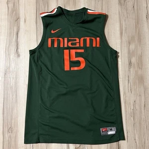 Maglia basket Nike Team Miami Hurricanes taglia M College University NCAA #15 - Foto 1 di 5