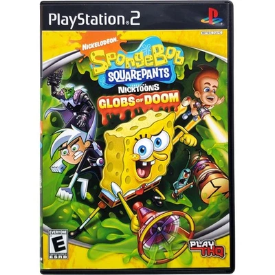 SpongeBob Schwammkopf mit Nicktoons Globs Of Doom - Sony Playstation 2 PS2 - Bild 1 von 4