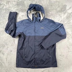 Chaqueta REI Co-op Peak 2.5L Para Hombre Pequeña Azul Con Capucha Impermeable Lluvia Shell Exterior - Imagen 1 de 22