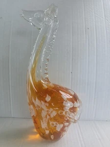 Vintage Fifth Avenue Crystal Art Glass Giraffe 8”Tall Paperweight Figurine - Picture 1 of 6