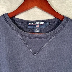 Vintage Polo Sport Ralph Lauren Sweatshirt Mens Medium Crewneck 90s USA - Picture 1 of 8