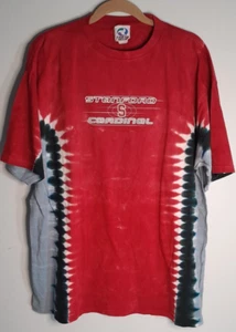 Vintage Liquid Blue Tie Dye Stanford Cardinal Baseball XL White Tag! - Picture 1 of 4