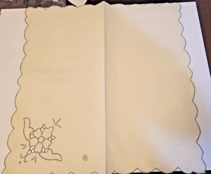 New Vintage Embroidered Placemats Cotton Set of 4 - Picture 1 of 3