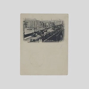 Sehr seltene Vintage Postkarte London Bridge VG Ende '800 - Bild 1 von 2