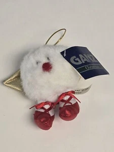 Vintage 1999 Ganz Christmas Rounders 4" Retired Plush Ball with Wings NWT Rare - Picture 1 of 6