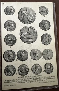 ROMAN REPUBLICAN COINS OXFORD PRESS COIN ON POSTCARD COINS ON POSTCARD -P17831 - Picture 1 of 1