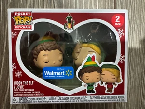 FUNKO Pocket POP! Keychain Buddy The Elf & Jovie ELF Movie Walmart Exclusive New - Picture 1 of 1