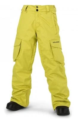 NUEVO CON ETIQUETAS PANTALÓN DE SNOWBOARD CON AISLAMIENTO VOLCOM FOLSOM PARA NIÑOS $140 M verde citronela Foto 1 de 2