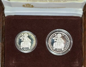 SAN MARINO AG/ 500 E 1000 LIRE 1991 OLIMPIADE VERSO BARCELLONA 92 PROOF argento - Picture 1 of 2