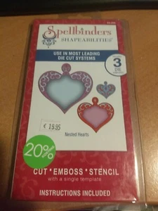 SPELBINDERS SHAPEABILITIES DIE CUT 3 DIE TEMPLATE NEW (SP03) - Picture 1 of 2