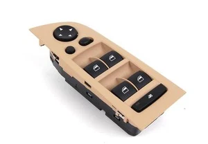 Driver Left Beige Window Mirror Switch Control Unit For BMW E90 E91 318i 320i - Foto 1 di 2