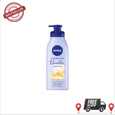 NEW NIVEA Oil Infused Vanilla and Almond Oil Body Lotion for Women, 16.9 fl oz - Image 1 of 4