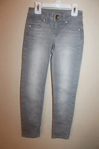 Justice Gray Premium Jeans Simply Low Super Skinny Girl's Size 7 Slim - Picture 1 of 2
