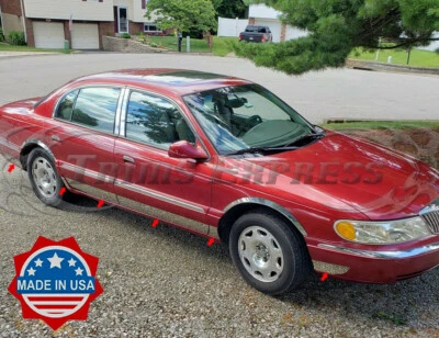1998-2002 Lincoln Continental 4Dr рокер панели молдинг отделки 12шт 6 1/2" FL - Изображение 1 из 4