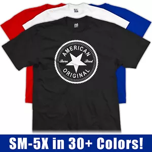 American Original Inverse T-Shirt | Born & Bred Made Raised in Mens Tee Shirt - Picture 1 of 31