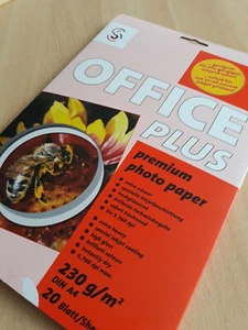 Fotopapier / Photo paper, premium, 230g/m, 20 Blatt, DIN A4, 4004070324116, Bild - Bild 1 von 6