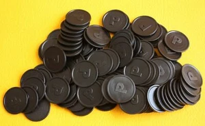 Pfandmarken schwarz Biermarken Getränkemarken 100 Stk - Bild 1 von 1