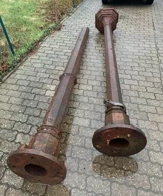 2 Stück Schöne Alte Eisensäulen Eisen Säulen Ca. 500 Kg • 599€
