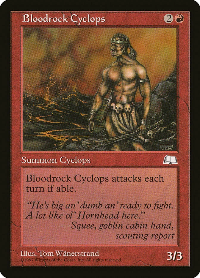 MTG - 4 x Bloodrock Cyclops - Playset 4x x4 - Weatherlight Regular - Image 1 of 1