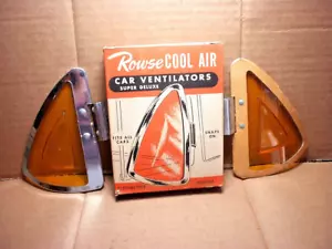 1930's 1940's 1950's Vintage car ventilators Rowse Cool Air # 700 amber NOS! - Picture 1 of 3