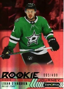 Logan Stankoven /499 Red Rookie Journey 24-25 Synergy Insert Card RJ-9 Carolina - Picture 1 of 2