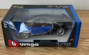 Bburago 2016 Bugatti Chiron Blue 1/18 Diecast Model Car - Picture 1 of 4
