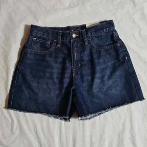 Old Navy Girls Size 16 High Rise Adjustable Waist Denim Shorts New - Picture 1 of 14