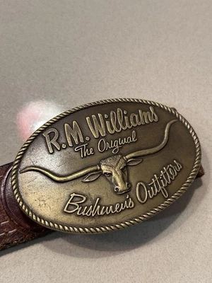 RM Williams Drover Belt Brown 100% Australian Leather 28 inch - image 1 of 4