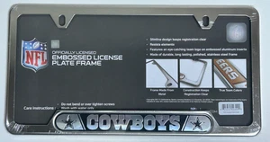 Dallas Cowboys Team Logo geprägtes Metall Nummernschild Rahmen Auto LKW brandneu - Bild 1 von 1