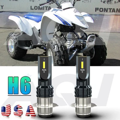 2x For Suzuki Quadsport Z250 2004-2008 - LED Headlight 6000K White Light Bulbs Foto 1 de 4