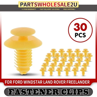 Clip de retención de panel de moldura de puerta de nailon de 30 piezas para Ford Windstar Land Rover Foto 1 de 4