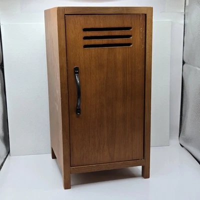 Wooden Armoire Locker 3 Shelves Dresser Bedroom fits American Girl Doll 12"H 6"W - Image 1 of 4