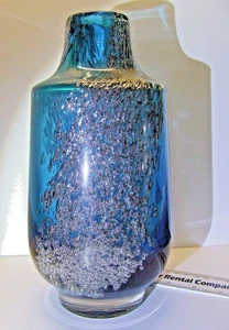  MID-CENTURY HEINRICH LOEFFELHARDT SCHOTT ZWIESEL DEUTSCHE KUNST GLAS BUBBLE VASE - Bild 1 von 7
