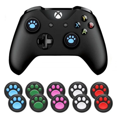 2x Cat Paw Silicone Analog Thumb Stick Grip Cover Caps for PS4 Xbox One | FPC - Image 1 of 4
