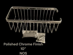 Deltana WBR1054U26 10" Solid Brass Shower Bathroom Basket NOS Polished Chrome - Picture 1 of 4