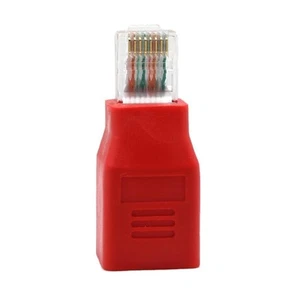 Câble LAN Crossover connecté, adaptateur mâle vers femelle - Photo 1/7
