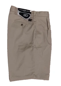 NEW DOCKERS TOUR Golf Short Size 34 Khaki Tan Pleated Men’s 100% Cotton NOS - Picture 1 of 12