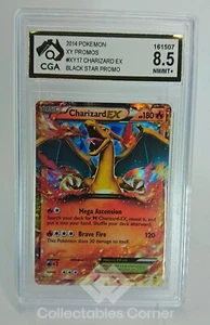 2014 Pokemon XY Charizard EX Holo Promo Card Graded 8.5 - Foto 1 di 2