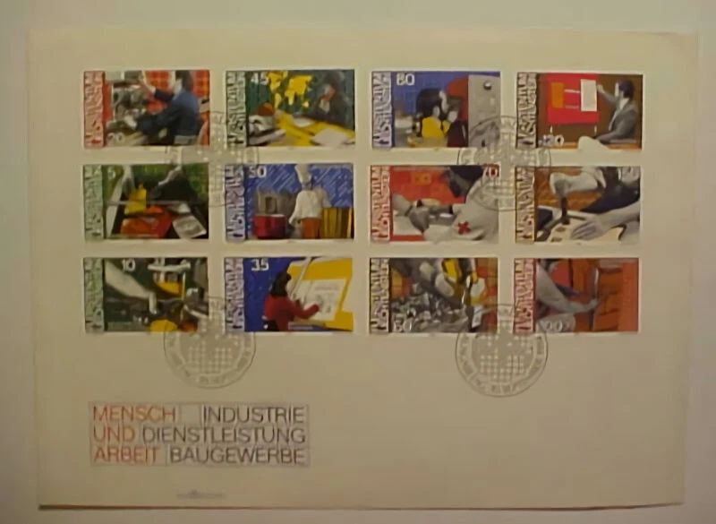 LIECHTENSTEIN FDC 7.45F ($9.65) 1984 12 DIFF STAMPS - Image 1 of 1