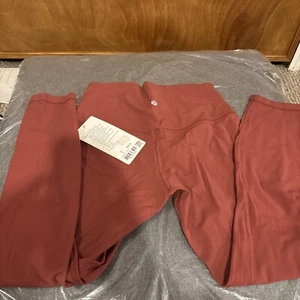 Lululemon Align Pant II 25" High-Rise Chianti CHIA 7/8 Leggings Size 8 NWT - Picture 1 of 4