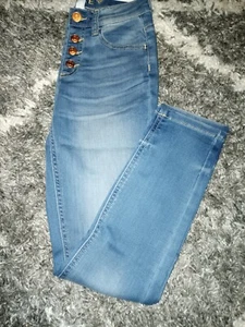Girls justice high rise jeggings size 12 new medium washed - Picture 1 of 3