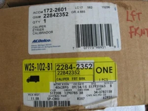 NOS OEM Caliper-Left Front-GM#22842352-ACD#172-2601-Original Open Box - Picture 1 of 3