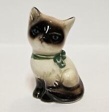 Goebel SIAMESE CAT KITTEN Figure W Germany Blue Eyes Green Collar w/ Sticker