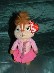 ALVIN UND DER CHIPMUNK KLEINE BRETAGNE PLÜSCHTIER BEANIE STOFFTIER 2009 MIT ETIKETT - Bild 1 von 4