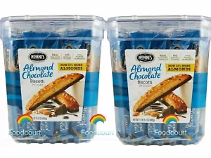 2 Packs Nonni's Almond Dark Chocolate Biscotti 24 ct 1 LB 15.2 oz Each Pack - Picture 1 of 10