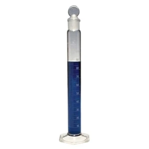 Kimble 2000 mL GRADUATED MIXING CYLINDER  20039-2000 w/ SIZE 38 STOPPER CASE/ 2 - Picture 1 of 6