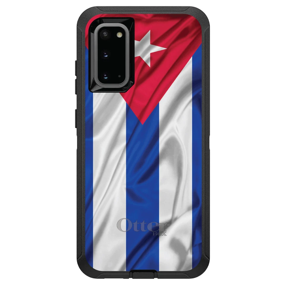 OtterBox Defender para Galaxy S (Elige Modelo) Rojo Blanco Azul Bandera Cubana Cuba Foto 1 de 1